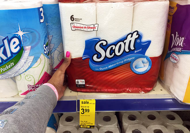 $2.28 (Reg $6) Scott Bath Tissues & Paper Towels at Walgreens