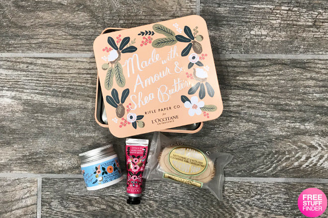 FREE L'Occitane Shea Butter Amour Gift Set with ANY Purchase ($20 Value!)