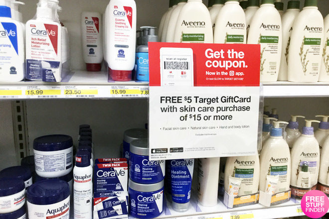 *HOT* FREE $5 Target Gift Card with $15 Skin Care Purchase