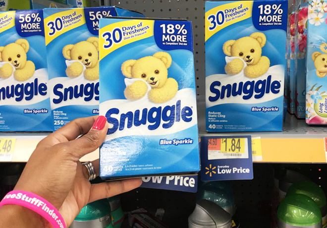 *HOT* $0.34 (Reg $2) Snuggle Dryer Sheets at Walmart