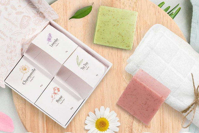 $9.99 (Reg $14) Handmade Soap Bar 4-Piece Gift Set