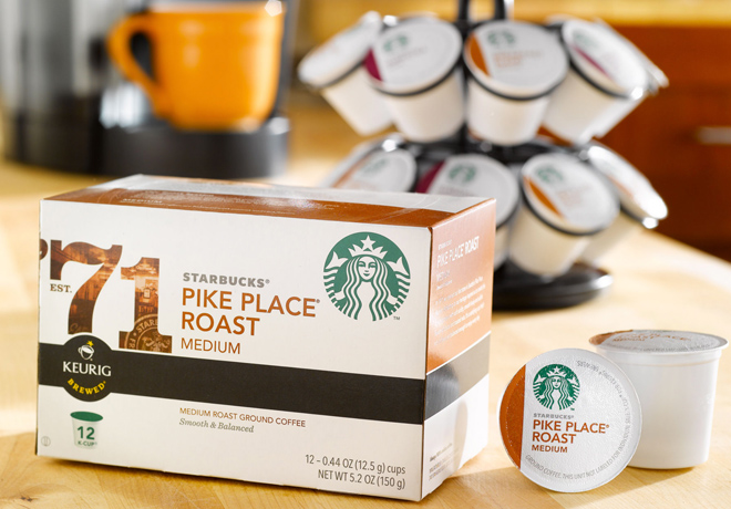 $0.47 Per K-Cup Starbucks Pike Place Coffee + FREE Shipping