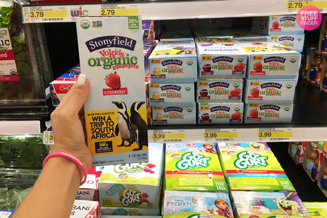 $1.78 (Reg $4) Stonyfield YoKids Squeezers at Target