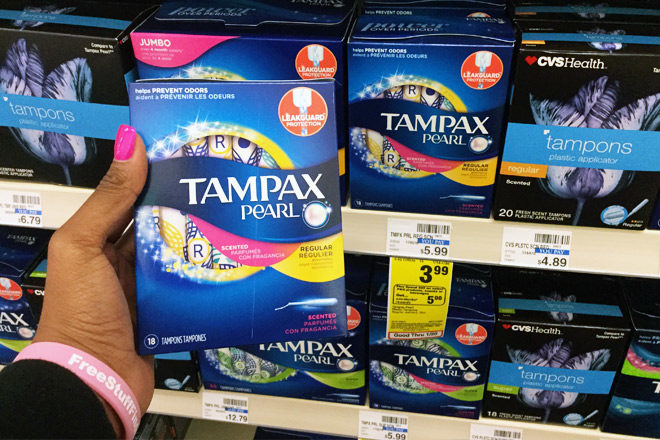 $2.14 (Reg $6) Tampax Pearl & Radiant Tampons at CVS (Print Now!)