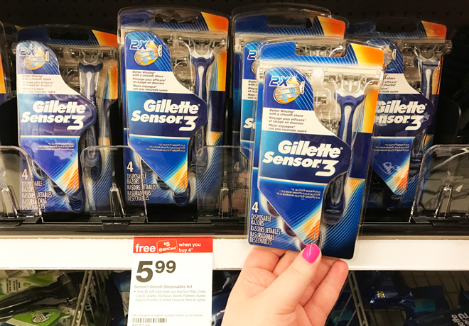 $2.49 (Reg $6) Gillette Razors at Target