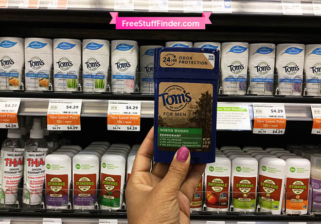 $2.79 (Reg $4.29) Tom's of Main Deodorant at Whole Foods