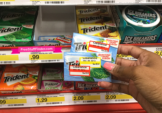 $0.34 (Reg $1) Trident Mint Bliss Gum at Target