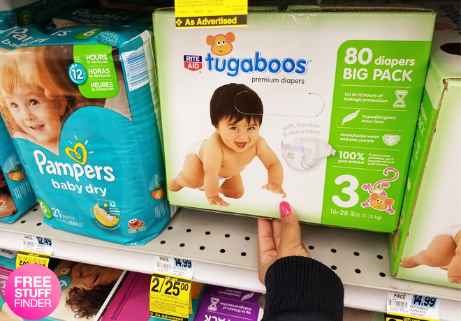 $7.99 (Reg $15) Tugaboos Boxed Diapers at Rite Aid