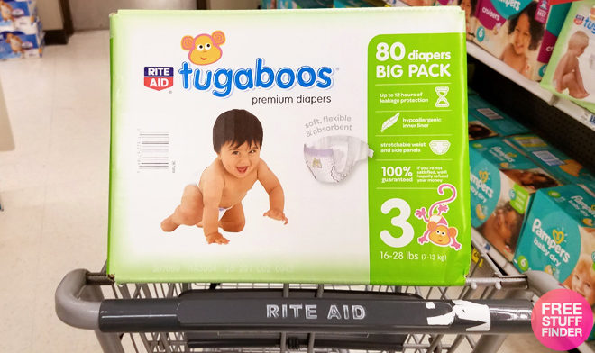 $10 (Reg $15) Tugaboos Big Pack Diapers at Rite Aid (Week 1/14!)