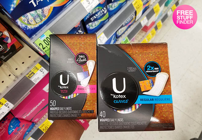 $1 (Reg $5.49) U by Kotex Liners at Walgreens