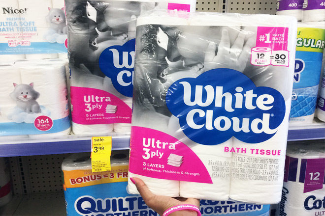 *HOT* $0.99 (Reg $8) White Cloud Bath Tissue at Walgreens (Only $0.08 per Giant Roll!)