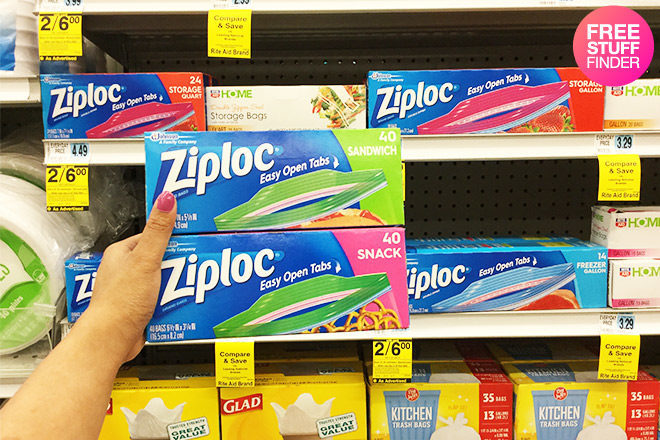 $2 (Reg $4.49) Ziploc Food Storage Bags at Rite Aid