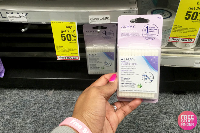 *HOT* $0.72 (Reg $6.29) Almay Oil-Free Makeup Eraser Sticks at CVS