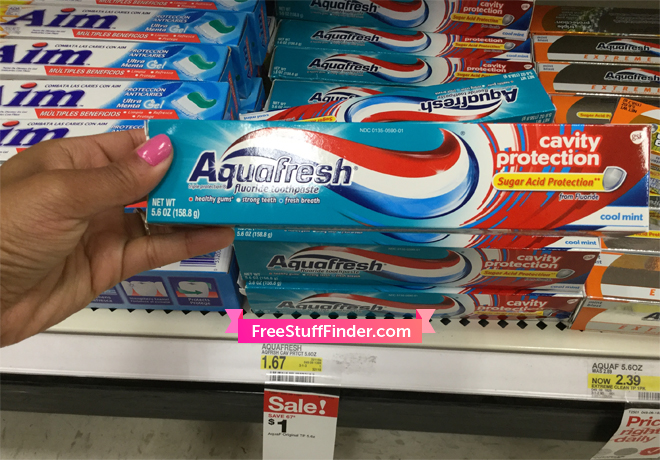 *HOT* $0.50 (Reg $1.67) Aquafresh Cavity Toothpaste at Target