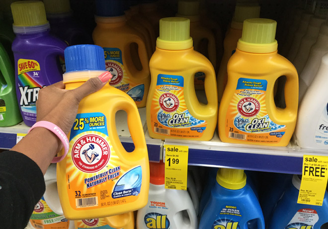 $1.99 ($9.98 Value) Arm & Hammer Laundry Detergent & Candy at Walgreens (Today Only!)