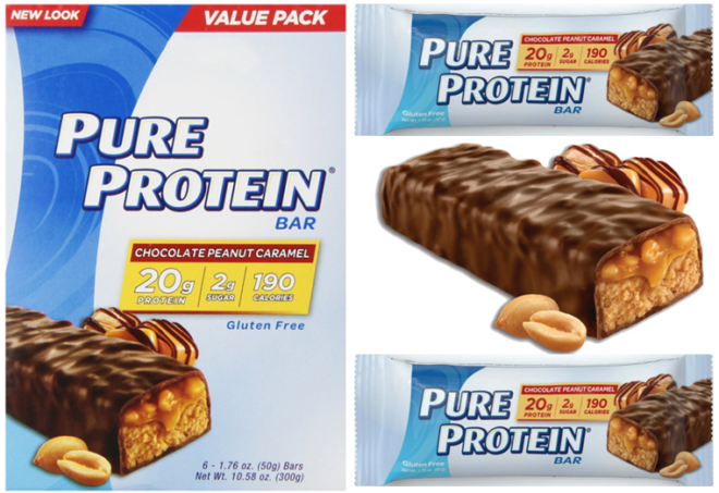 $2.90 Pure Protein Chocolate Peanut Caramel Bars 6-Pack