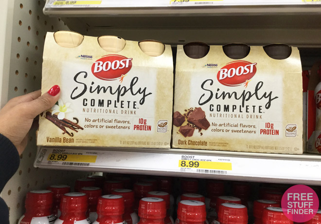 $3.09 (Reg $9) Boost Simply Complete Nutritional Drink at Target