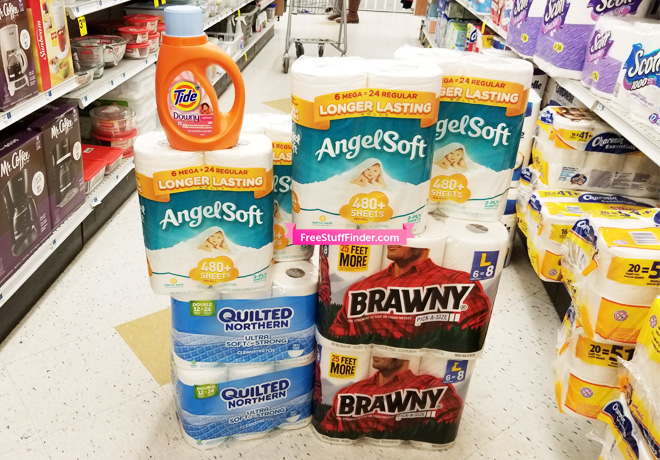 $2.85 (Reg $12) Brawny, Quilted Northern, Angel Soft & Tide at Rite Aid (Print Now!)