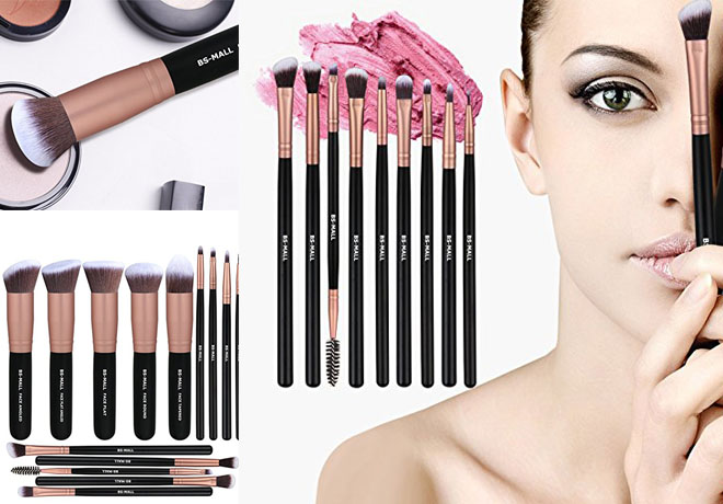 $11.99 BS-MALL Premium 14 Pcs Makeup Brush Sets