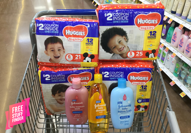 $1.27 Huggies Diapers and Johnson's Baby Wash & Shampoo at Kroger