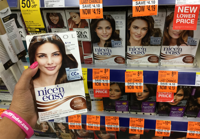 Clearance Find: $1.69 (Reg $8.29) Clairol Nice ‘n Easy Hair Color at Walgreens