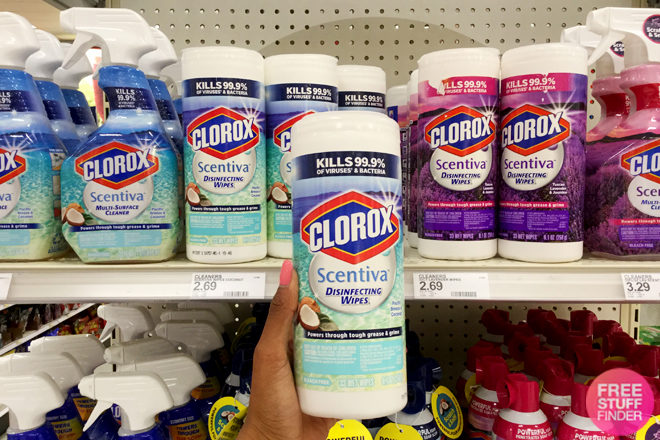 *NEW* $1.00 Off Two Clorox Cleaning Coupon ($1.17 Scentiva Wipes at Target)