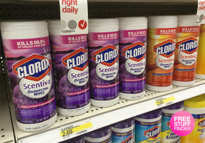 *HOT* $0.84 (Reg $2.69) Clorox Scentiva Wipes at Target