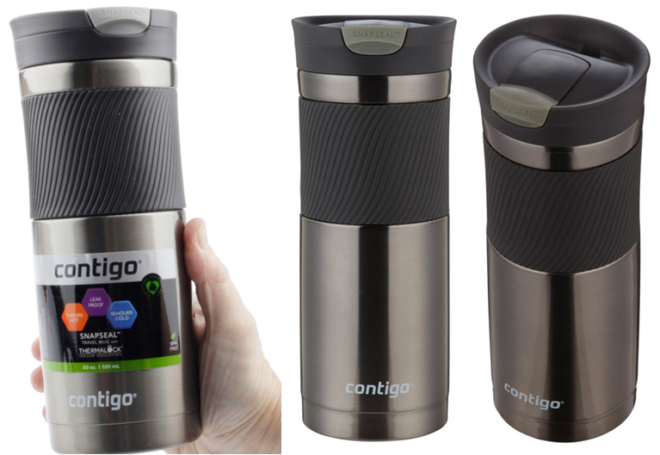 $6.37 (Reg $20) Contigo SnapSeal Insulated Stainless Steel Travel Mug