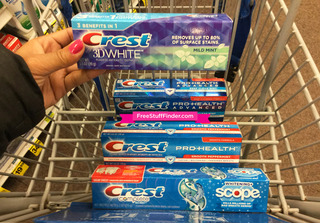 FREE Crest Toothpaste at Rite Aid