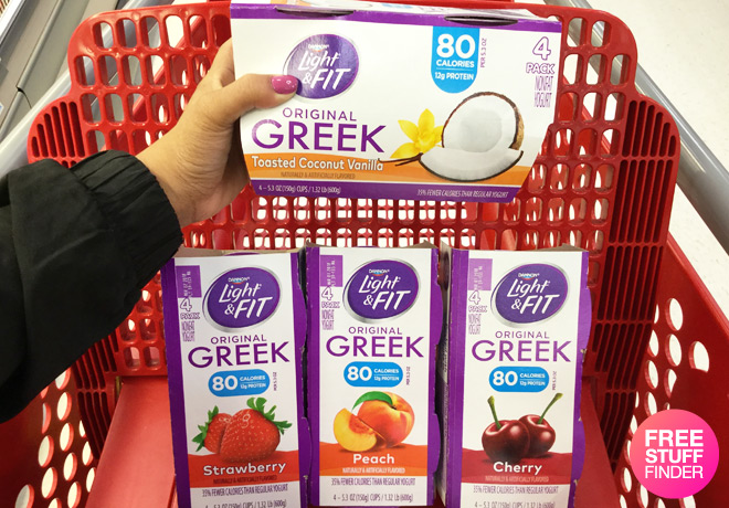 $0.62 Per Yogurt Dannon Light & Fit Greek Yogurt at Target