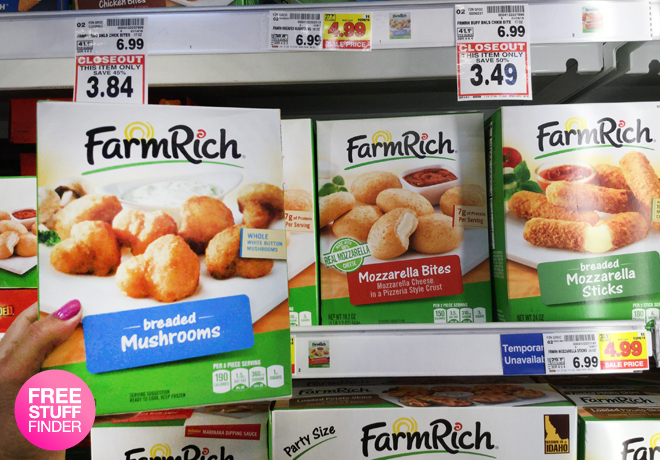 $3.99 (Reg $7) Farm Rich Frozen Snacks at Kroger