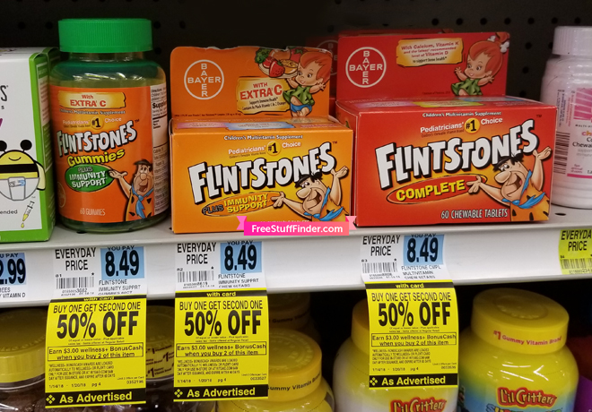 *HOT* $0.87 (Reg $8.49) Flintstones Gummy Vitamins at Rite Aid