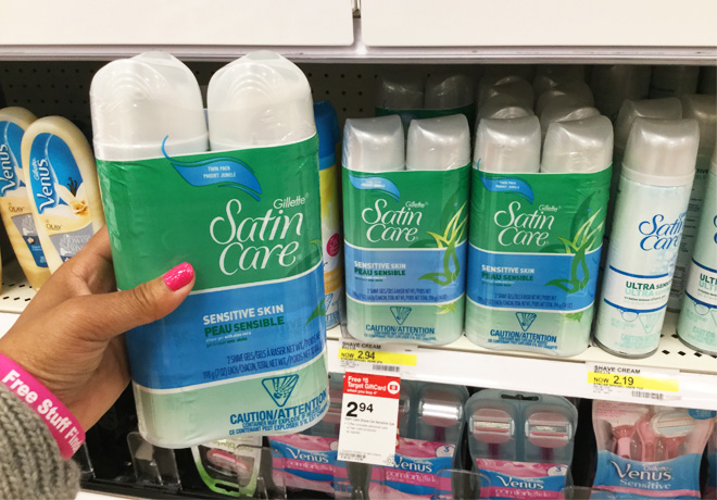 *HOT* $0.82 (Reg $3) Satin Care 2-Pack Shave Gel at Target