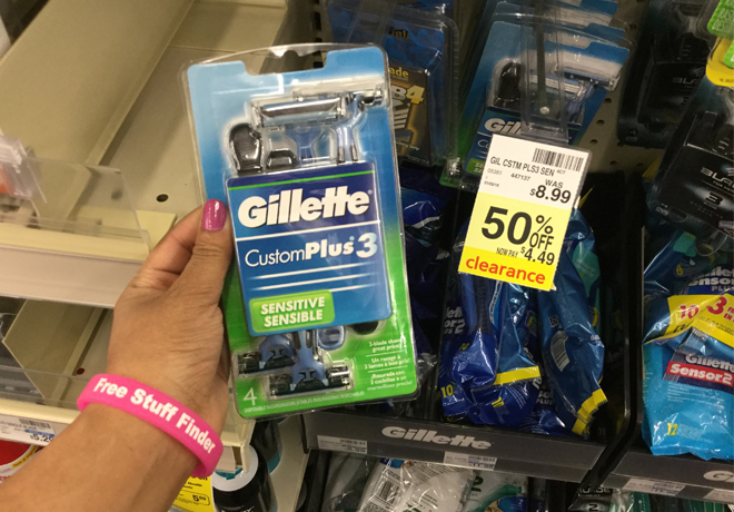 Clearance Find: $1.49 (Reg $9) Gillette Custom Plus 3 Razors at CVS