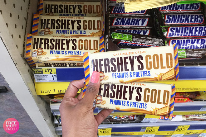 $0.50 (Reg $1.19) Hershey’s Gold Bar Candy Bars at Walgreens