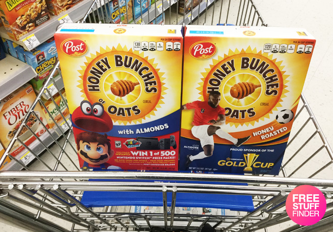 $0.25 (Reg $4) Post Honey Bunches of Oats Cereal at Walgreens