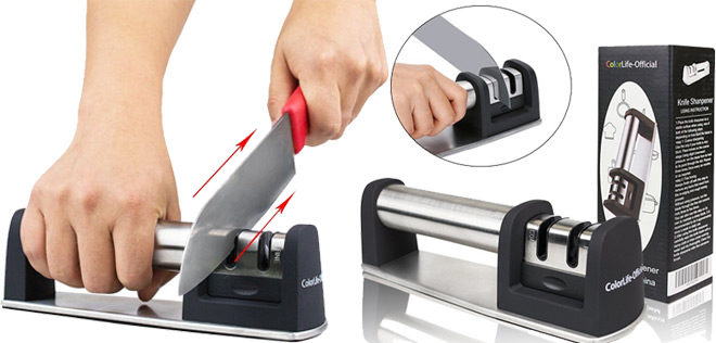 $6.99 (Reg $40) ColorLifeOfficial Professional Knife Sharpener