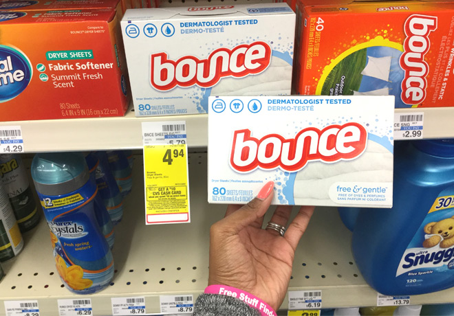 $2.94 (Reg $5.79) Bounce Dryers Sheets at CVS