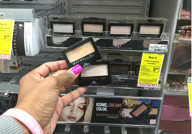 $0.69 (Reg $4.19) Maybelline Expert Wear Eyeshadow Singles at CVS