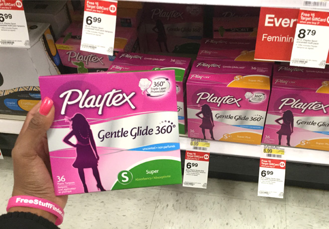 $3.32 (Reg $7) Playtex Gentle Glide & Sport Tampons at Target