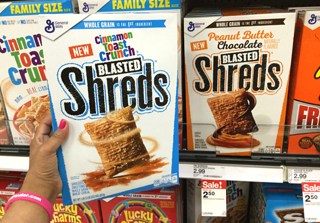 $1.50 (Reg $3) General Mills Blasted Shreds Cereals at Target