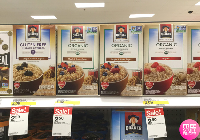 $2 (Reg $3.09) Quaker Instant Oatmeal at Target (Print Now!)