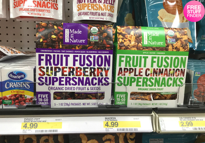 $2.99 (Reg $5) Made In Nature Organic Snacks at Target