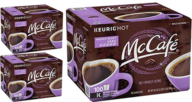 $0.25 per McCafe French Roast Coffee K-CUP Pod + FREE Shipping
