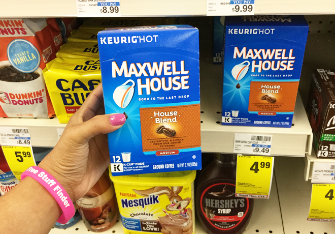 $0.33 per K-Cup Maxwell House Coffee K-Cups at CVS