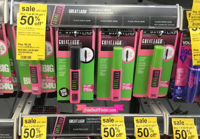 *HOT* $1.72 (Reg $6.29) Maybelline Great Lash Mascara at Walgreens