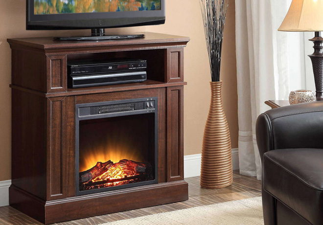 $119 (Reg $159) Fireplace TV Stand + FREE Shipping