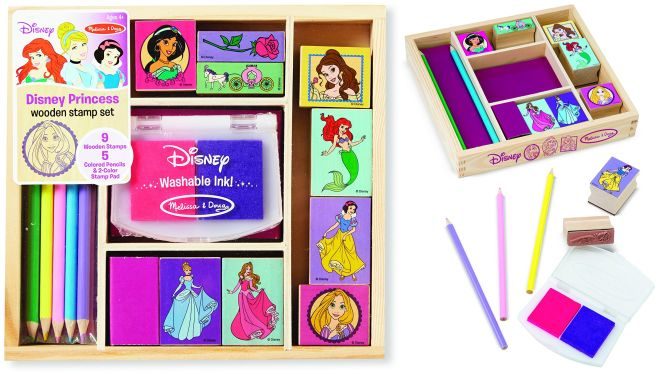 $8.99 (Reg $16.40) Melissa & Doug Disney Princess Wooden Stamp Set