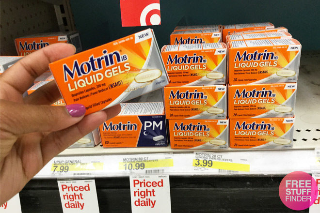 $1.49 (Reg $4) Motrin Pain Reliever Liquid Gel Capsules at Target (Print Now!)