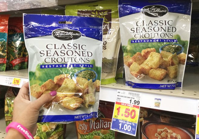 $0.50 (Reg $2) Mrs. Cubbison's Crouton at Kroger